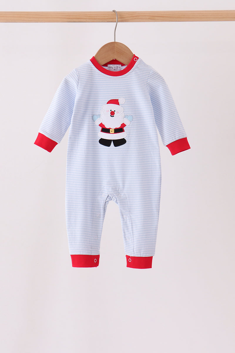 Santa embroidery romper