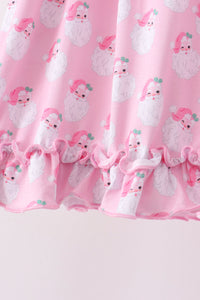 Santa claus bamboo ruffle pants set