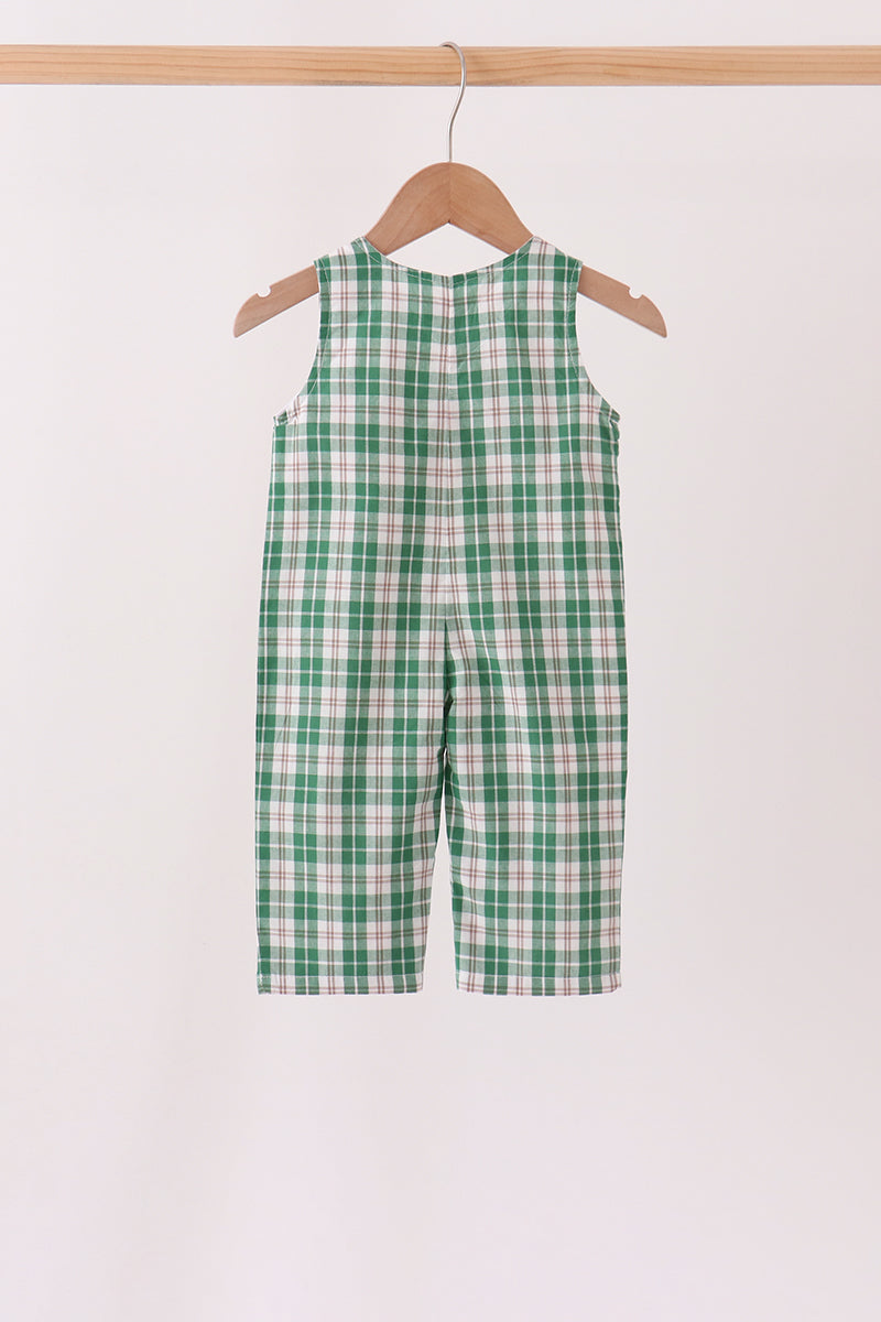 Christmas tree truck embroidery plaid jonjon