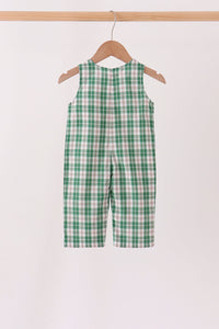 Christmas tree truck embroidery plaid jonjon