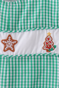 Gingerbread embroidery gingham jonjon