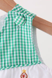 Gingerbread embroidery gingham jonjon