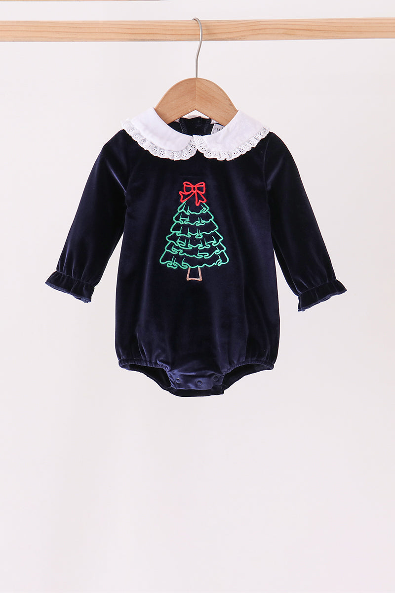 Christmas tree embroidery bubble
