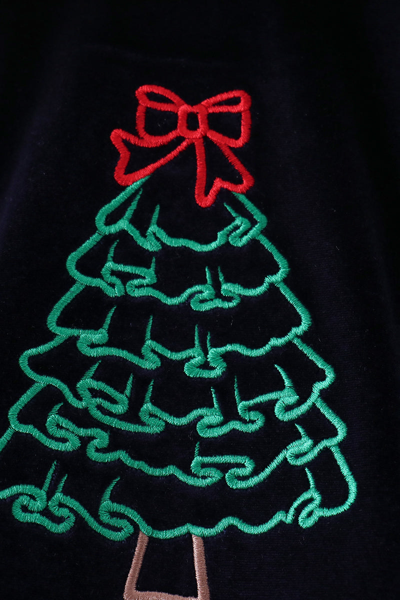 Christmas tree embroidery bubble