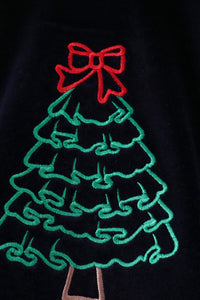 Christmas tree embroidery bubble