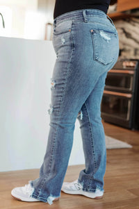 O'Hara Destroyed Straight Jeans - Essential Southern Charm