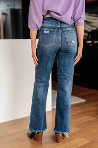 Rose High Rise 90's Straight Jeans in Dark Wash - Essential Southern Charm