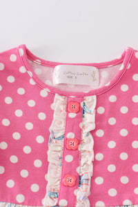 Platinum Balcony Pink Dot Dress - Essential Southern Charm