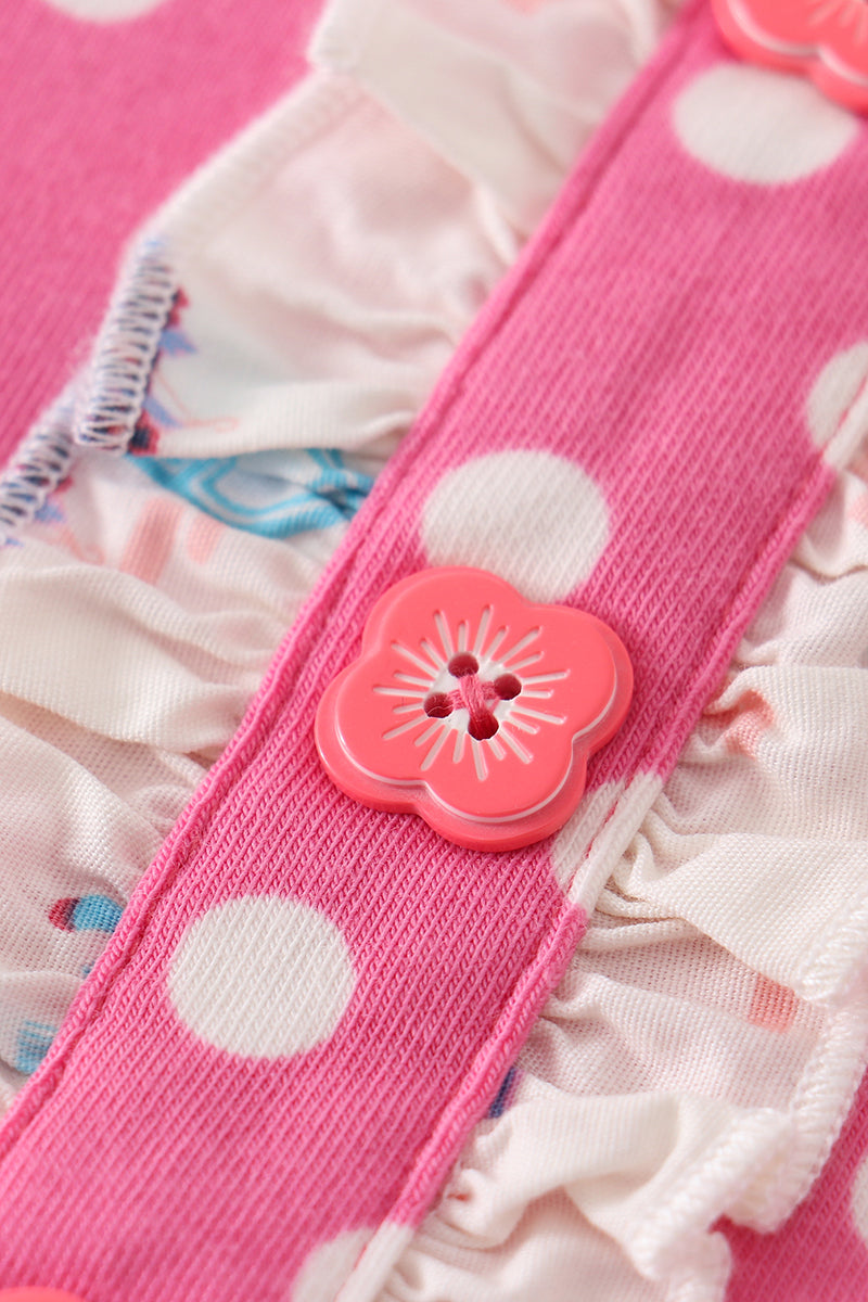 Platinum Balcony Pink Dot Dress - Essential Southern Charm