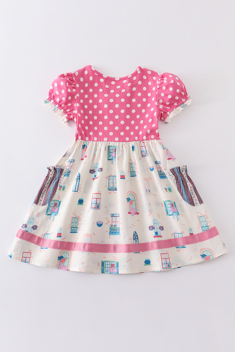 Platinum Balcony Pink Dot Dress - Essential Southern Charm