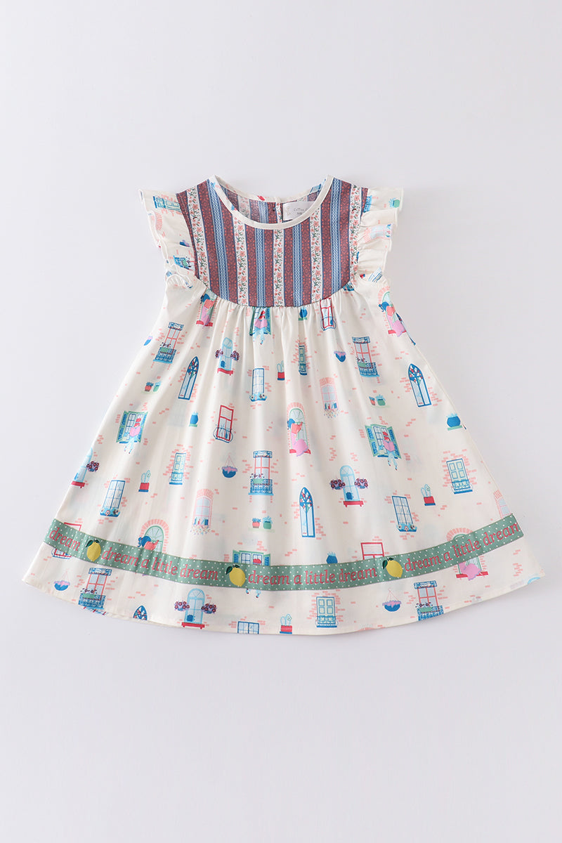 Platinum Balcony Ruffle Dress - Essential Southern Charm