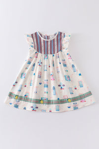 Platinum Balcony Ruffle Dress - Essential Southern Charm