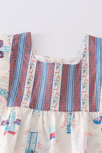 Platinum Balcony Print Baby Jumpsuit - Essential Southern Charm