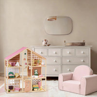Tiny Land® Sweetwood Pegasus Dollhouse & Wooden Dollhouse Dolls