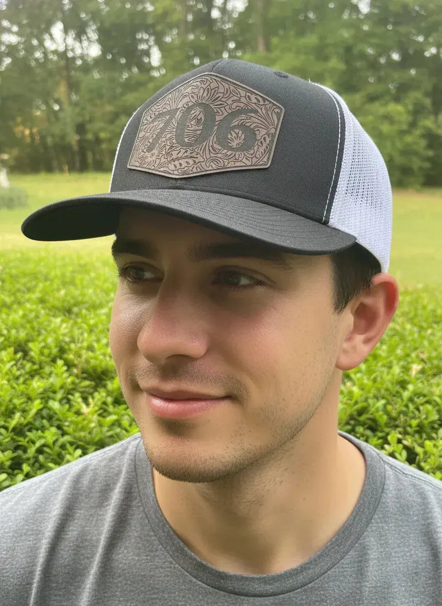 Area Code Leatherette Patch Hat - Essential Southern Charm