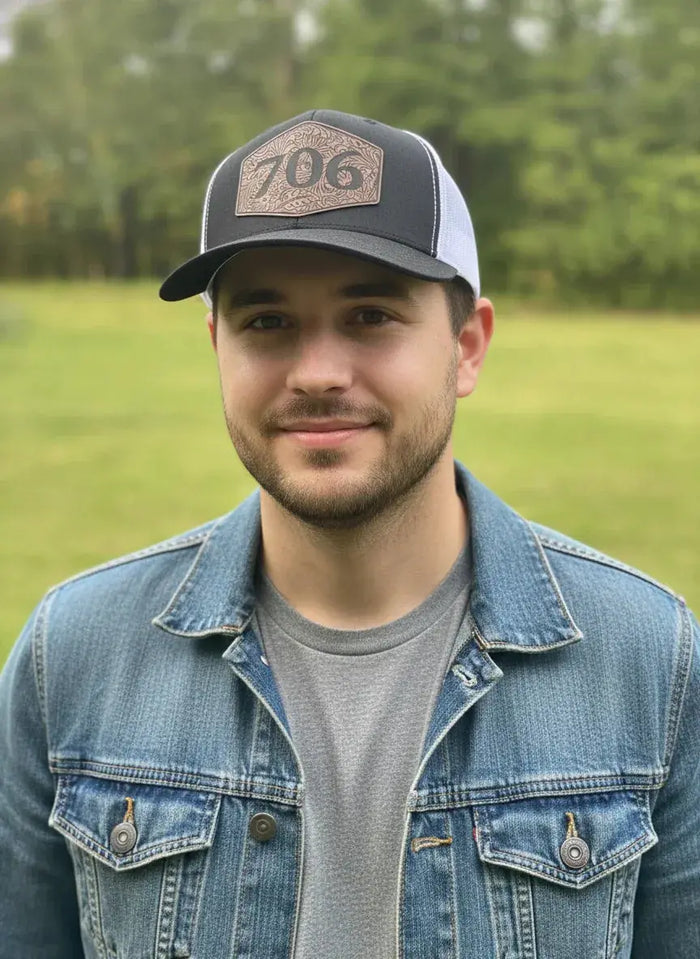 Area Code Leatherette Patch Hat - Essential Southern Charm