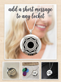 Stainless Steel Essential Oil/Perfume Locket - Black Hole
