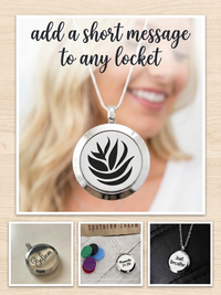 Stainless Steel Essential Oil/Perfume Locket - Flower Power