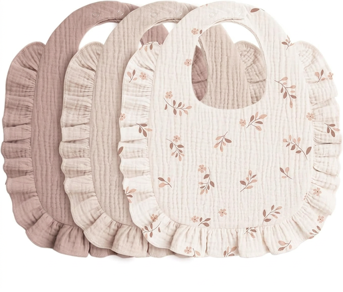Personalized Monogram Baby Bibs (Set of 3)