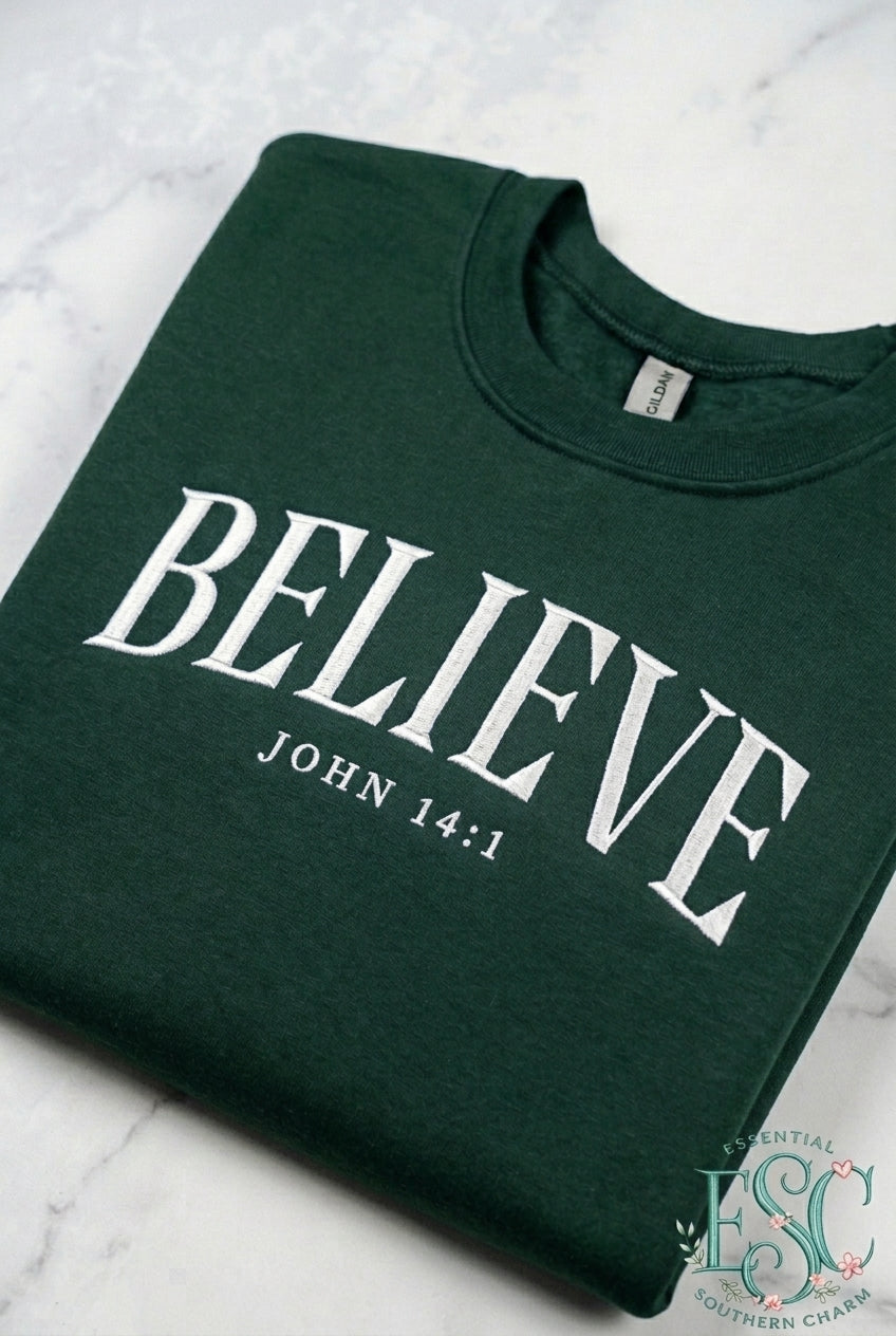 Simple but Powerful Message Embroidered Sweatshirts