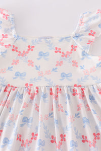 Flowers & Bows Lattice Print Mom & Me Dress - Essential Southern Charm