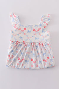 Flowers & Bows Lattice Print Mom & Me Dress - Essential Southern Charm