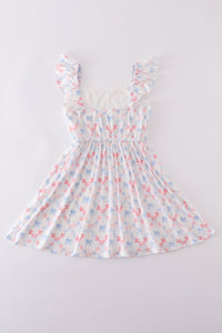 Flowers & Bows Lattice Print Mom & Me Dress - Essential Southern Charm