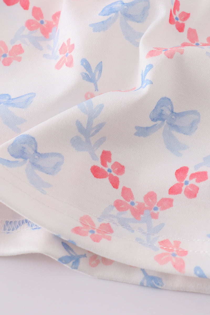 Flowers & Bows Lattice Print Mom & Me Dress - Essential Southern Charm