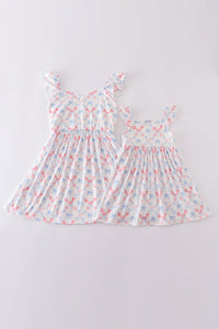 Flowers & Bows Lattice Print Mom & Me Dress - Essential Southern Charm