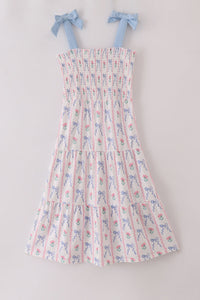 Flowers & Bows Smocked Mom Dress - Essential Southern Charm