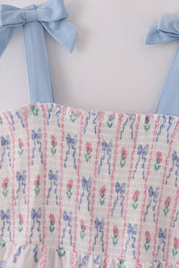 Flowers & Bows Smocked Mom Dress - Essential Southern Charm