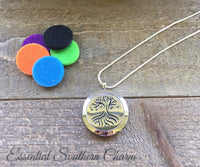 Stainless Steel Essential Oil/Perfume Locket - Tree of Life