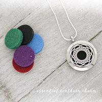 Stainless Steel Essential Oil/Perfume Locket - Black Hole