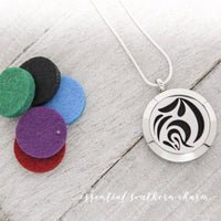 Stainless Steel Essential Oil/Perfume Locket - Floral Fantasy