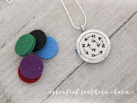 Stainless Steel Essential Oil/Perfume Locket - Arrows