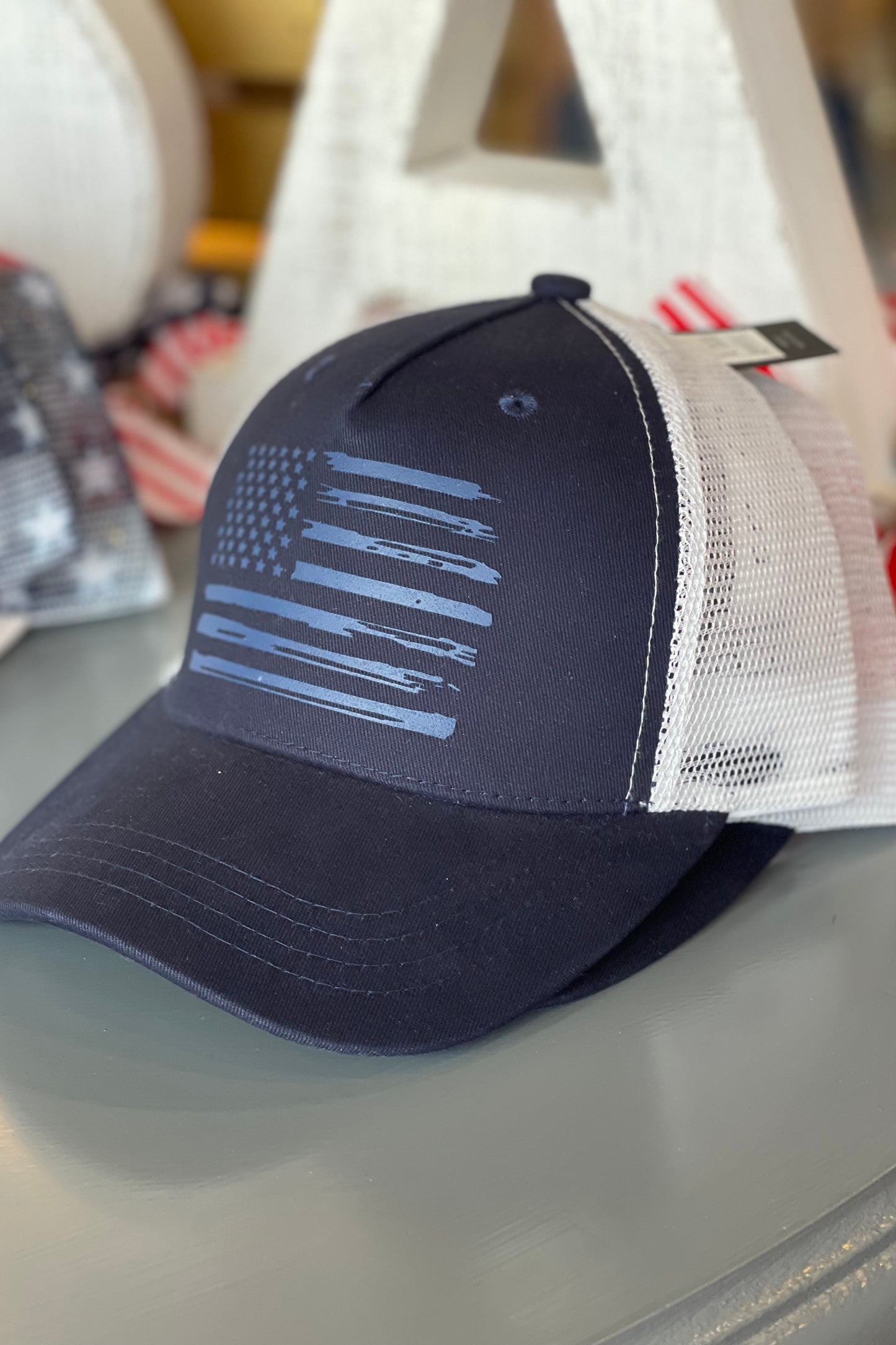 USA Flag Hat - Navy