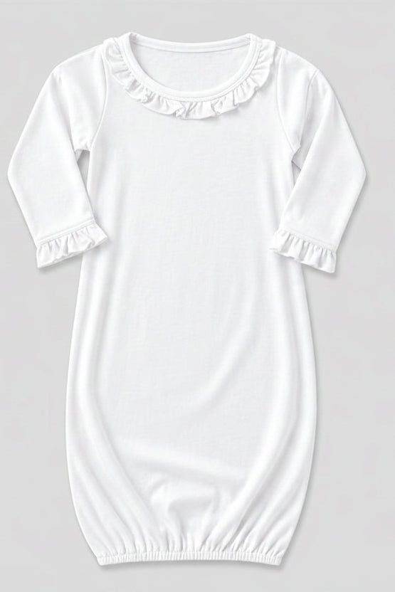 Little Sister Embroidered Newborn Baby Gown