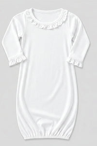 Little Sister Embroidered Newborn Baby Gown