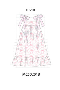 Pink Bow Print Mom & Me Dress - Essential Southern Charm