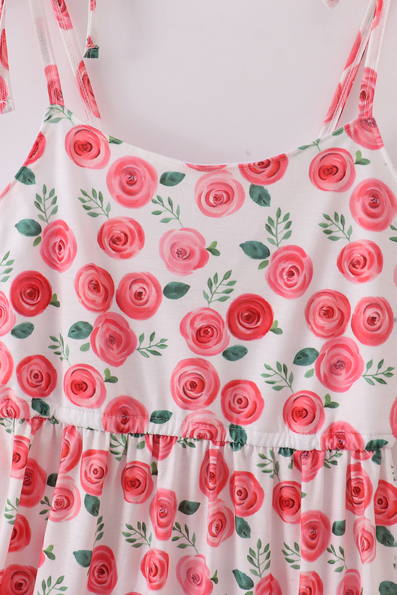 Pink Floral Print Mom Dress - Essential Southern Charm