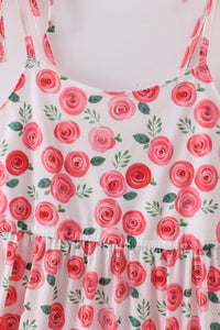Pink Floral Print Mom Dress - Essential Southern Charm