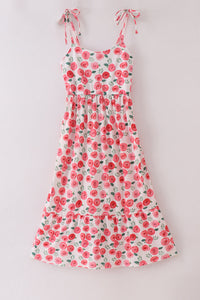 Pink Floral Print Mom Dress - Essential Southern Charm