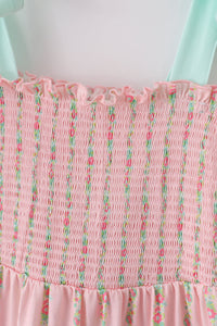 Pink Floral Smocked Mom & Me Dress - Essential Southern Charm