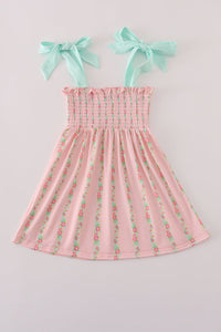 Pink Floral Smocked Mom & Me Dress - Essential Southern Charm