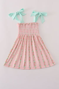 Pink Floral Smocked Mom & Me Dress - Essential Southern Charm