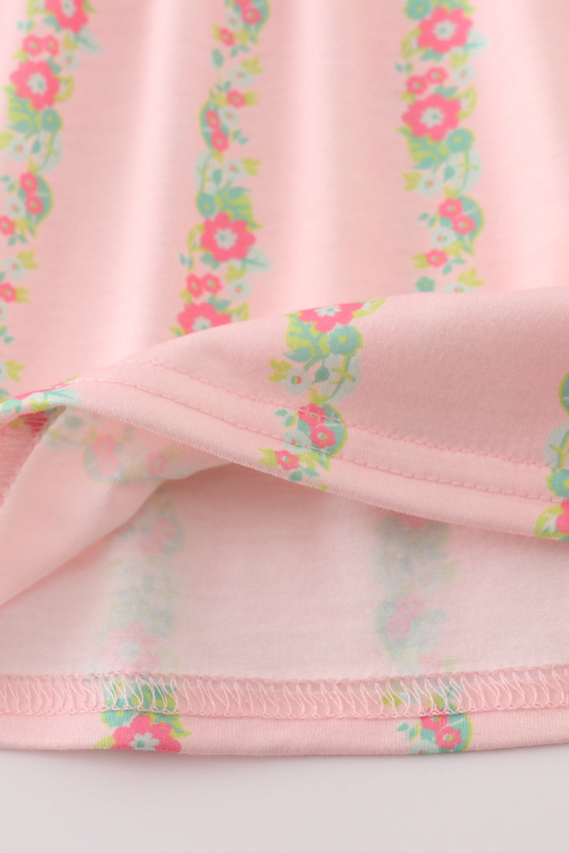 Pink Floral Smocked Mom & Me Dress - Essential Southern Charm