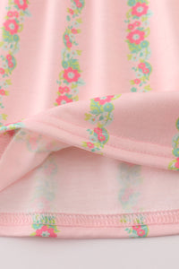 Pink Floral Smocked Mom & Me Dress - Essential Southern Charm