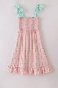 Pink Floral Smocked Mom & Me Dress - Essential Southern Charm