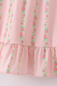 Pink Floral Smocked Mom & Me Dress - Essential Southern Charm