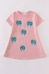 Teal Slipper Sequin Mom&Me Dress - Essential Southern Charm